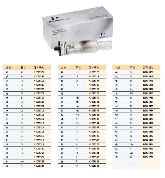 Atomax空心”阴极灯”化学分析仪器